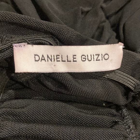 DANIELLE GUIZIO sheer ruched black dress size small *as is - Picture 8 of 14